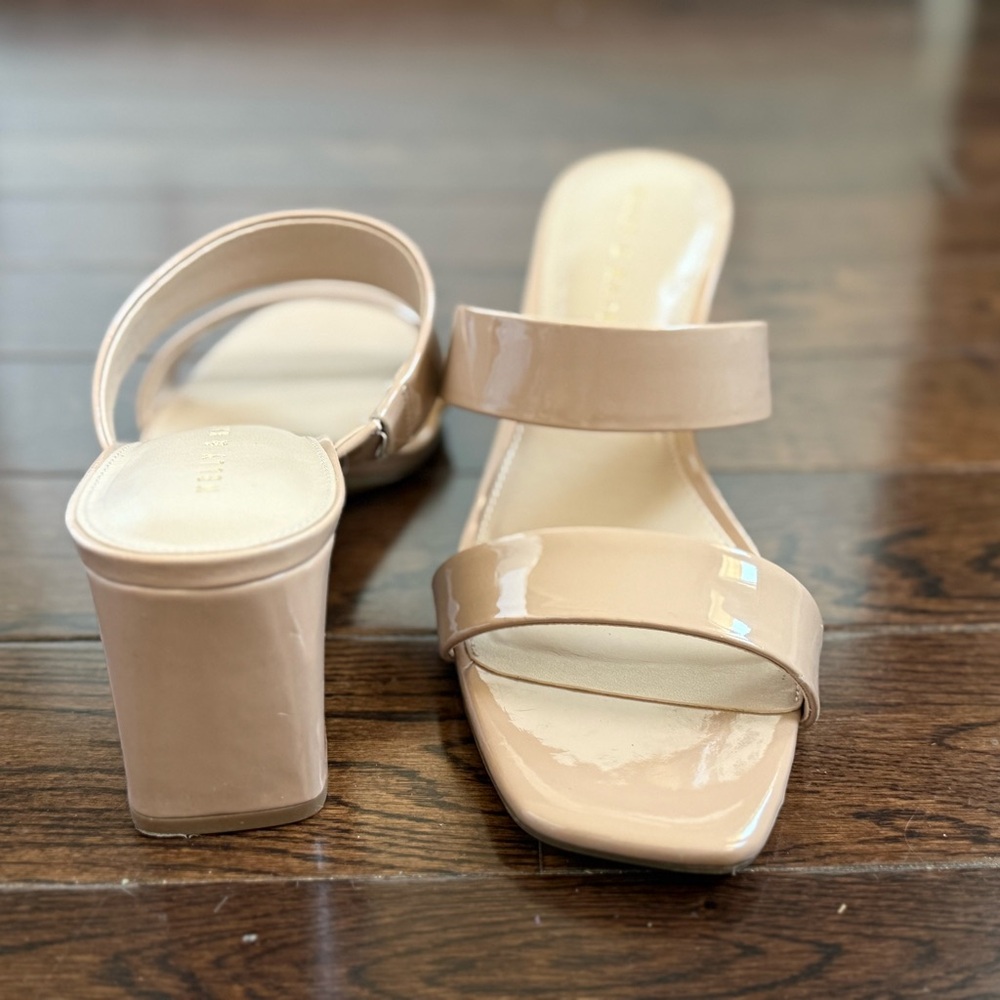 Elegant Beige Women's Heeled Sandals